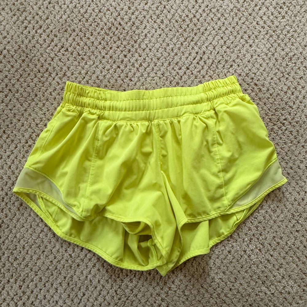 Lululemon Athletica Yellow Shorts